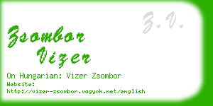 zsombor vizer business card